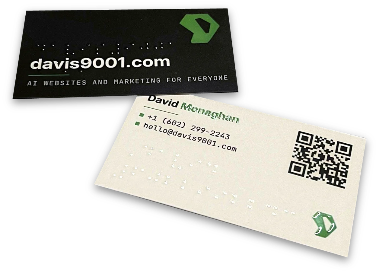 A Business Card With Braille on It, and the Site It Points To